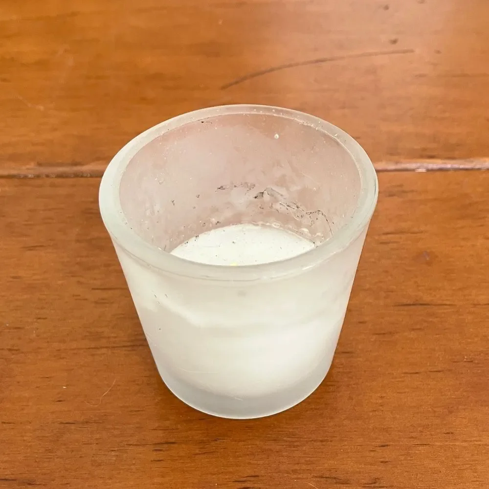 Frosted Votive Candle
